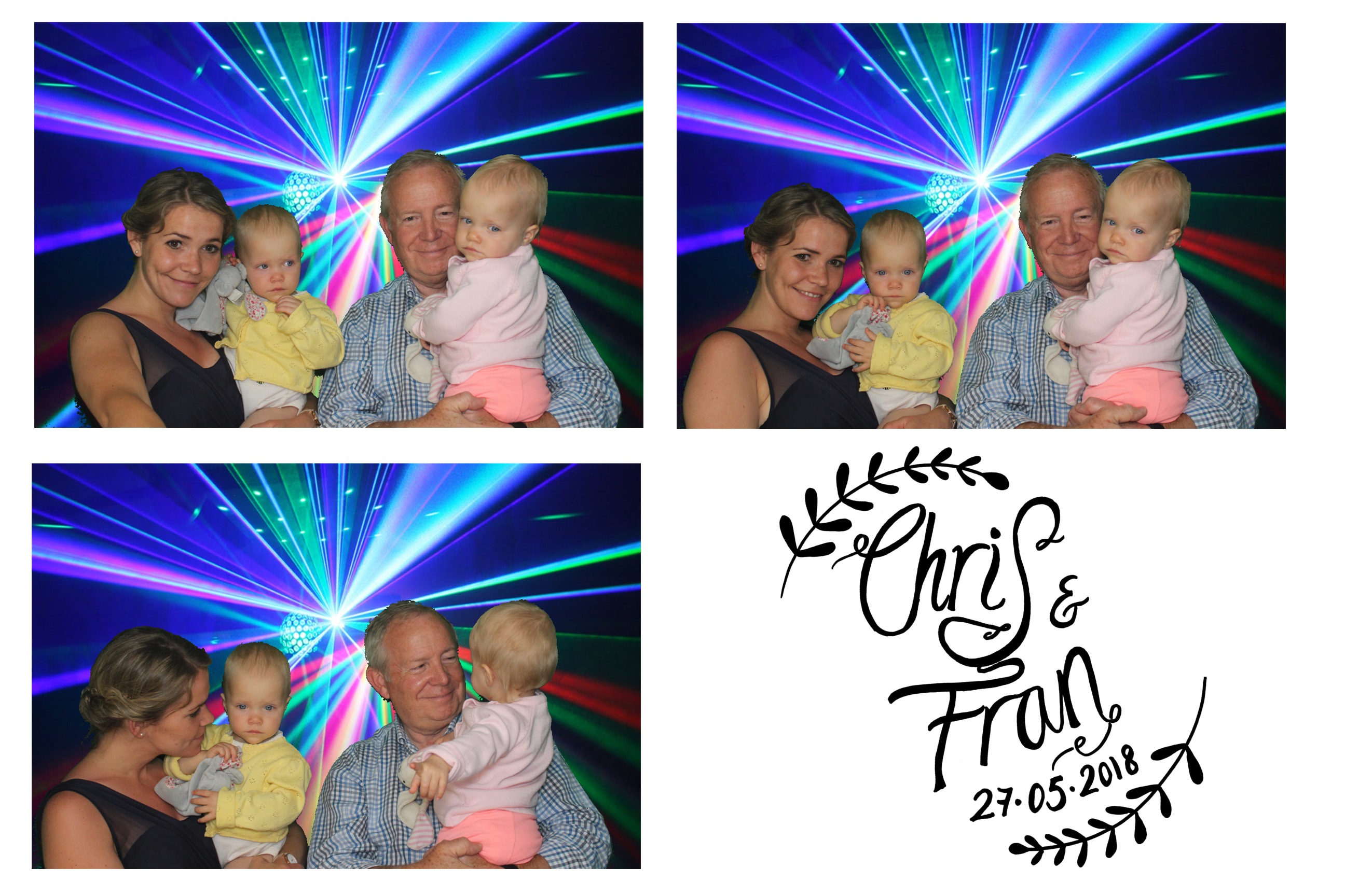 Chris & Fran | View more photos from the event at images.mobile-photo-booth.com/u/MobilePhotoBoothUK/Chris-Fran